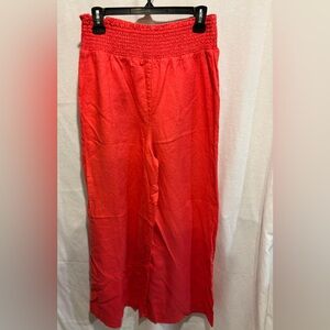 Boden Women's Red Wide Leg Pants
